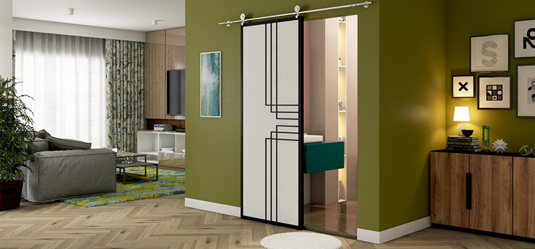 sliding bathroom door installation in West Whittier-Los Nietos